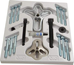 OTC - 16 Piece, 5 Ton Capacity, 4" Spread, Flange-Type Puller Set - 12-1/4" OAL - Caliber Tooling