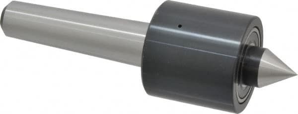 Riten - MT3 Taper Shank, 2" Head Diam 1,830 Lb Capacity Live Center - 2,500 Max RPM, 1-15/16" Head Length, 13/16" Point Diam, 1" Point Len, 500 Lb Max Workpc, Standard Point - Caliber Tooling