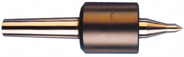 Riten - MT2 Taper Shank, 1-3/4" Head Diam 4,600 Lb Capacity Live Center - 5,000 Max RPM, 2-3/8" Head Length, 3/8" Point Diam, 1-3/4" Point Len, 750 Lb Max Workpc, Tracer Point - Caliber Tooling