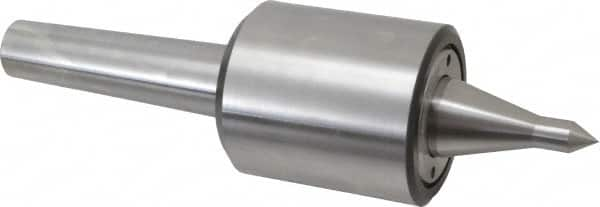 Riten - MT4 Taper Shank, 2-7/8" Head Diam 1,100 Lb Capacity Live Center - 5,500 Max RPM, 3-5/16" Head Length, 1/2" Point Diam, 2-1/2" Point Len, 1,100 Lb Max Workpc, 15/16" Tip Diam, Long Point - Caliber Tooling