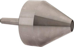 Riten - MT2 Taper Shank, 4" Head Diam 8,000 Lb Capacity Live Center - 4-9/32" Head Length, 1" Point Diam, 4.2813" Point Len, 2,000 Lb Max Workpc, Bull Nose Point - Caliber Tooling