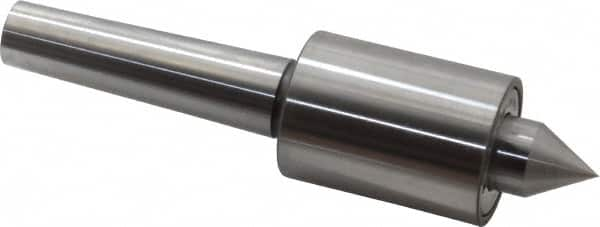 Riten - MT3 Taper Shank, 1-3/4" Head Diam 4,600 Lb Capacity Live Center - 5,000 Max RPM, 2-3/8" Head Length, 7/8" Point Diam, 1-1/8" Point Len, 920 Lb Max Workpc, Standard Point - Caliber Tooling