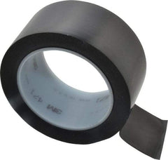 3M - Black Solid Color Vinyl Tape - 2" Wide x 5.2 mil Thick, General Traffic - Caliber Tooling