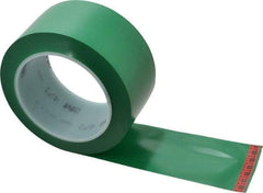 3M - Green Solid Color Vinyl Tape - 2" Wide x 5.2 mil Thick, General Traffic - Caliber Tooling