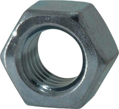 Value Collection - 1/2-13 UNC Steel Right Hand Hex Nut - 3/4" Across Flats, 7/16" High, Zinc Clear Finish - Caliber Tooling