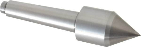 Riten - 1-1/4" Head Diam, Carbide-Tipped Steel Standard Point Solid Dead Center - 2MT Morse Taper, 1-1/4" Point Diam - Caliber Tooling