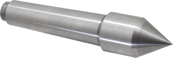 Riten - 1-1/4" Head Diam, Carbide-Tipped Steel Standard Point Solid Dead Center - 3MT Morse Taper, 1-1/4" Point Diam - Caliber Tooling