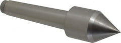 Riten - 1-1/4" Head Diam, Carbide-Tipped Steel Standard Point Solid Dead Center - B&S 7 Brown & Sharpe Taper, 1-1/4" Point Diam - Caliber Tooling