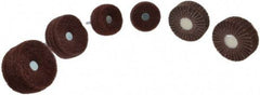 Superior Abrasives - 6 Piece Finishing Wheel Kit - 80 & 180 Grit, Medium & Very Fine Grade, Mounted on 1/4" Shank - Caliber Tooling