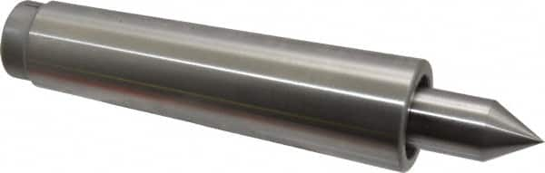 Concentric - MT4 Taper Shank, 2,500 Lb Capacity Live Center - 2,000 Max RPM, 0.686" Point Diam, 1.38" Point Len, 960 Lb Max Workpc, Standard Point - Caliber Tooling