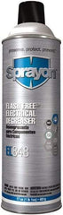 Sprayon - 17 Ounce Aerosol Electrical Grade Cleaner/Degreaser - 37,000 Volt Dielectric Strength, Nonflammable, Food Grade, Plastic Safe - Caliber Tooling