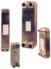 Bell & Gossett - Inch, Brazed Plate Heat Exchanger - Max psi, °F Max," Wide x" High x" Deep - Caliber Tooling