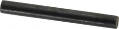 Holo-Krome - 4mm Diam x 35mm Pin Length Grade 8 Alloy Steel Standard Dowel Pin - Black Luster Finish, C 60 (Surface) & C 50-58 Hardness, 1 Beveled & 1 Rounded End - Caliber Tooling