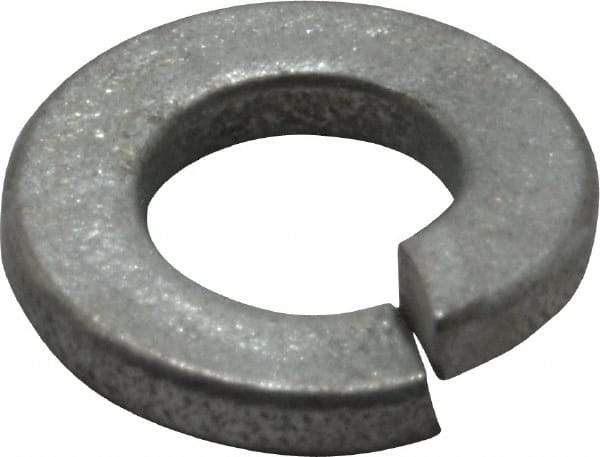 Value Collection - 1/4", 0.254" ID, 0.062" Thick Split Lock Washer - Grade 2 Spring Steel, Zinc-Plated Finish, 0.254" Min ID, 0.262" Max ID, 0.489" Max OD - Caliber Tooling