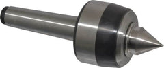 Royal Products - MT3 Taper Shank, 2.33" Head Diam 4,870 Lb Capacity Live Center - 5,000 Max RPM, 1-3/4" Head Length, 1" Point Diam, 1.22" Point Len, 970 Lb Max Workpc, 6-13/32" OAL, Standard Point - Caliber Tooling