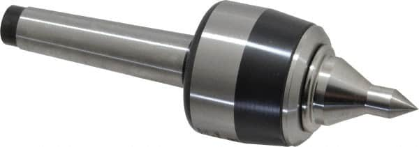 Royal Products - MT2 Taper Shank, 1-3/4" Head Diam 2,735 Lb Capacity Live Center - 6,000 Max RPM, 1.47" Head Length, 7/8" Point Diam, 1.35" Point Len, 375 Lb Max Workpc, 5-3/8" OAL, 3/8" Tip Diam, Long Point - Caliber Tooling