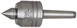 Royal Products - MT2 Taper Shank, 2" Head Diam 1,350 Lb Capacity Live Center - 6,000 Max RPM, 1.85" Head Length, 7/8" Point Diam, 1.13" Point Len, 390 Lb Max Workpc, 5-13/16" OAL, Changeable Standard Point - Caliber Tooling