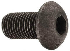 Value Collection - 3/8-24 UNF Hex Socket Drive, Button Screw - Alloy Steel, Black Oxide Finish, Fully Threaded, 3/4" Length Under Head - Caliber Tooling