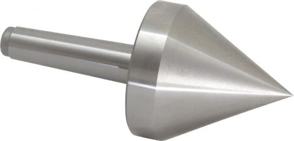 Royal Products - MT3 Taper Shank, 3-5/32" Head Diam 2,255 Lb Capacity Live Center - 5,000 Max RPM, 3-3/8" Head Length, 1" Point Diam, 3.39" Point Len, 475 Lb Max Workpc, 6-15/16" OAL, Pipe Nose Point - Caliber Tooling