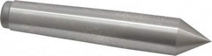 Royal Products - 0.938" Head Diam, High Speed Steel Standard Point Solid Dead Center - 3MT Morse Taper, 0.938" Point Diam, 5-1/4" OAL - Caliber Tooling