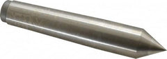 Royal Products - 1.231" Head Diam, High Speed Steel Standard Point Solid Dead Center - 4MT Morse Taper, 1.231" Point Diam, 6-3/4" OAL - Caliber Tooling