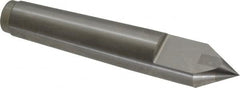 Royal Products - 0.938" Head Diam, Carbide-Tipped Steel Standard Point Half Dead Center - 3MT Morse Taper, 0.938" Point Diam, 5-1/4" OAL - Caliber Tooling