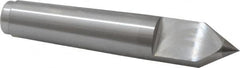 Royal Products - 1.231" Head Diam, Carbide-Tipped Steel Standard Point Half Dead Center - 4MT Morse Taper, 1.231" Point Diam, 6-3/4" OAL - Caliber Tooling