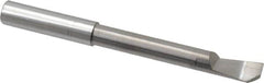 Accupro - 0.18" Min Bore Diam, 1-1/4" Max Bore Depth, 3/16 Shank Diam, Helical Boring Bar - Right Hand Cut, Solid Carbide, Bright Finish - Exact Industrial Supply