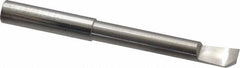 Accupro - 0.24" Min Bore Diam, 1-1/2" Max Bore Depth, 1/4 Shank Diam, Helical Boring Bar - Right Hand Cut, Solid Carbide, Bright Finish - Exact Industrial Supply