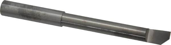 Accupro - 0.36" Min Bore Diam, 2-1/2" Max Bore Depth, 3/8 Shank Diam, Helical Boring Bar - Right Hand Cut, Solid Carbide, Bright Finish - Exact Industrial Supply