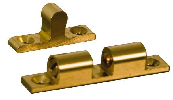 Value Collection - 1.86" Long x 0.31" Wide, Latch - Brass, with Dull Chrome Finish - Caliber Tooling