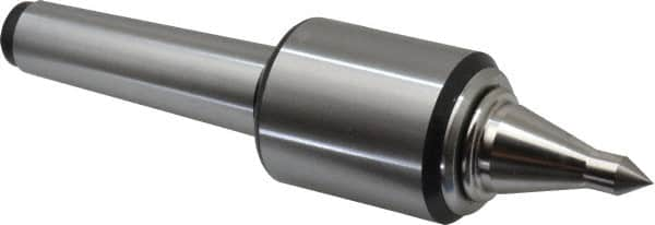 Royal Products - MT3 Taper Shank, 1.7" Head Diam 830 Lb Capacity Live Center - 12,000 Max RPM, 2.12" Head Length, 7/8" Point Diam, 1-3/4" Point Len, 180 Lb Max Workpc, 7-7/32" OAL, 3/8" Tip Diam, Long Point - Caliber Tooling