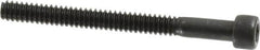 Value Collection - #6-32 UNC Hex Socket Drive, Socket Cap Screw - Alloy Steel, Black Oxide Finish, Partially Threaded, 1-1/2" Length Under Head - Caliber Tooling