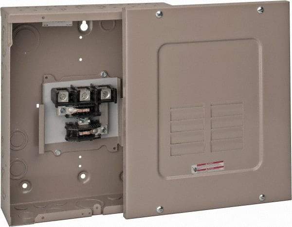 Eaton Cutler-Hammer - 6 Circuits, 208/120 VAC, 125 Amp Main, 14-1/0 AWG, Surface, Indoor Main Lug Load Center - 3 Phase, 1 NEMA Rating, 11 Inch Wide x 3.69 Inch Deep x 13 Inch High - Caliber Tooling