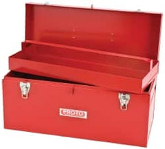 Proto - 1 Compartment 1 Tray Tool Box - 20" Wide x 8-1/2" Deep x 9-1/2" High, Steel, Red - Caliber Tooling