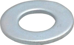 Value Collection - 3/8" Screw, Steel SAE Flat Washer - 13/32" ID x 13/16" OD, 1/16" Thick, Zinc-Plated Finish - Caliber Tooling