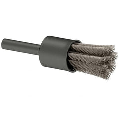 Osborn - 1/2" Brush Diam, Knotted, End Brush - 1/4" Diam Shank, 22,000 Max RPM - Caliber Tooling