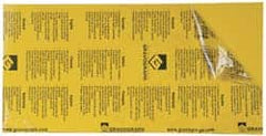 Gravotech - 24 Inch Long x 12 Inch High, Plastic Engraving Stock - Yellow and Black - Caliber Tooling