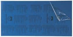 Gravotech - 24 Inch Long x 12 Inch High, Plastic Engraving Stock - Blue and White - Caliber Tooling