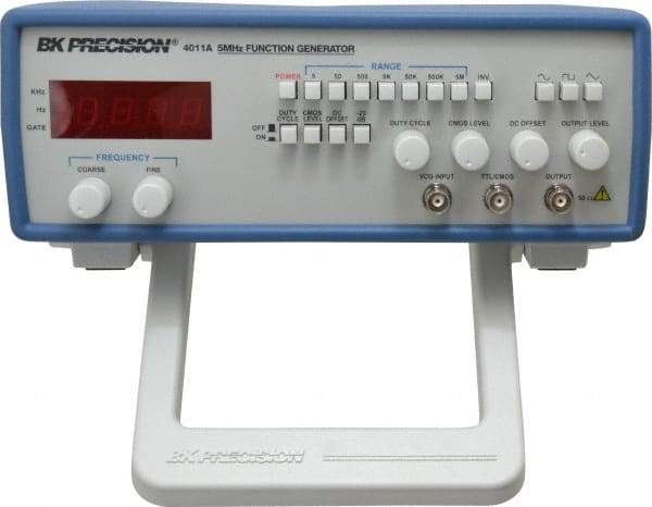 B&K Precision - 20 dB, 50 Ohm, 5 MHz Sine Wave, LED Display Function Generator - 10 ppm Wave Accuracy, 20 dB Amplitude, 5 MHz Max Wave Form, Includes Instruction Manual, Line Cord, Output Cable with BNC to Alligator Clips - Caliber Tooling