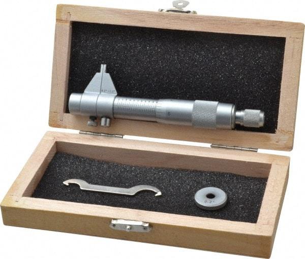 Value Collection - 0.2 to 1.2", Mechanical Inside Micrometer - 0.001" Graduation, 0.001" Accuracy, Ratchet Stop Thimble - Caliber Tooling