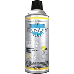 Sprayon - 11 oz Aerosol Extreme Pressure Moly Chain & Cable Lubricant - Light Amber, -20 to 300°F, Food Grade - Caliber Tooling