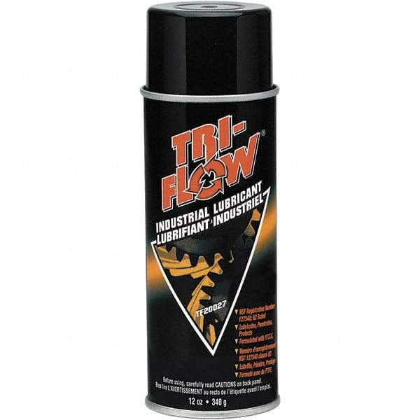 Tri-Flow - 16 oz (12oz Net Fill) Aerosol with PTFE Penetrant/Lubricant - Brown, -60°F to 475°F - Caliber Tooling