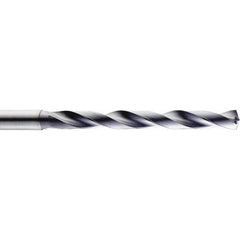 SGS - 9/16" 140° Spiral Flute Solid Carbide Taper Length Drill Bit - Caliber Tooling