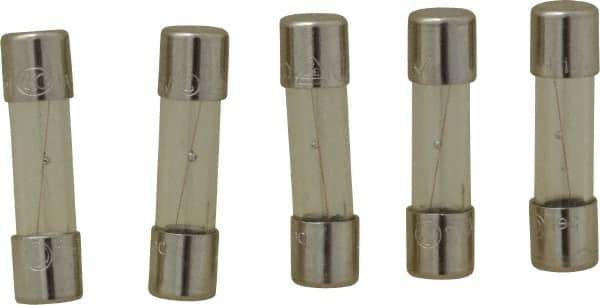 Ferraz Shawmut - 250 VAC, 1 Amp, Time Delay Miniature Glass Fuse - Clip Mount, 20mm OAL, 5mm Diam - Caliber Tooling