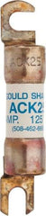 Ferraz Shawmut - 25 Amp Time Delay Round Forklift & Truck Fuse - 125VAC, 125VDC, 3.07" Long x 0.5" Wide, Bussman ACK25, Ferraz Shawmut ACK25 - Caliber Tooling