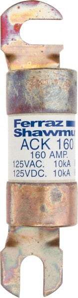 Ferraz Shawmut - 160 Amp Time Delay Round Forklift & Truck Fuse - 125VAC, 125VDC, 4.72" Long x 1" Wide, Bussman ACK160, Ferraz Shawmut ACK160 - Caliber Tooling