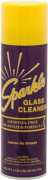 Made in USA - 20 oz Aerosol Unscented Glass Cleaner - Use on Glass Surfaces, Plexiglass - Caliber Tooling