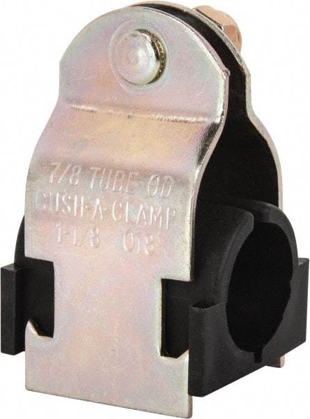 ZSI - 1/2" Pipe," Pipe Clamp with Cushion - Dichromate - Caliber Tooling