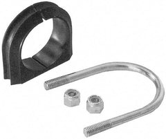 ZSI - 1-1/4" Pipe, Grade 316 Stainless Steel U Bolt Clamp with Cushion - 3/4" Panel Thickness - Caliber Tooling